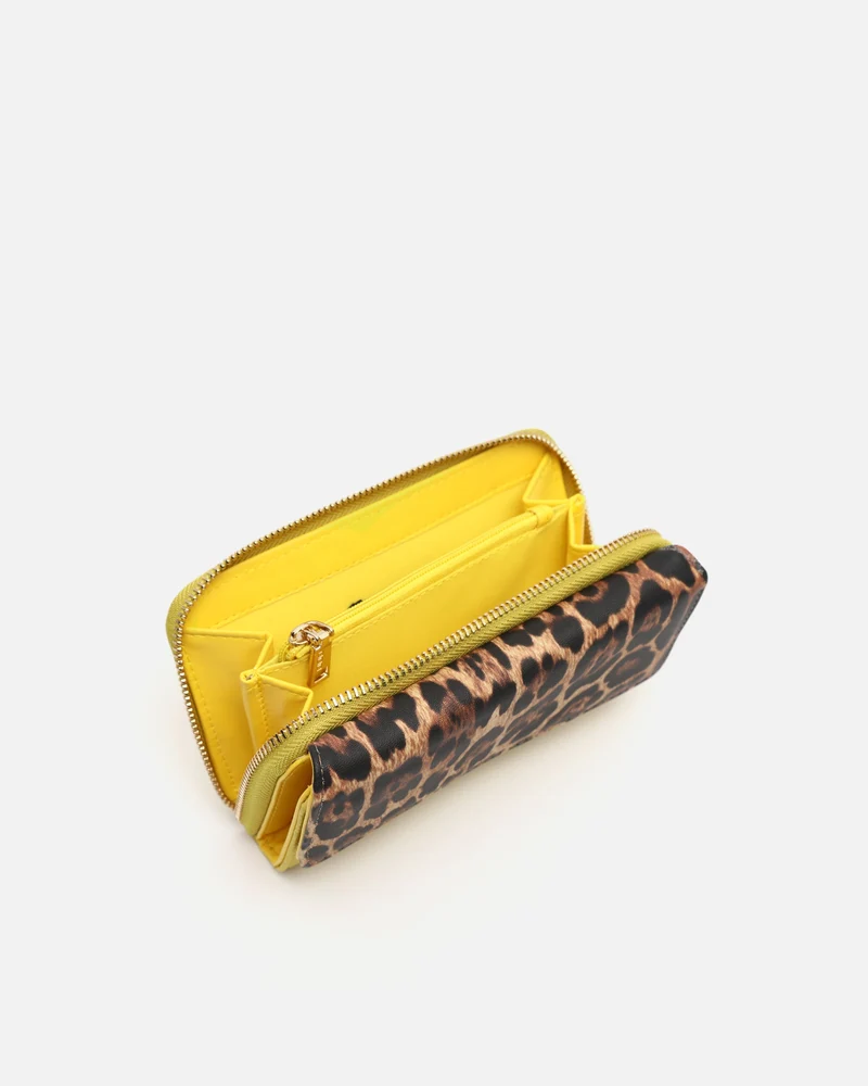 Diver monedero grande estampado animal print