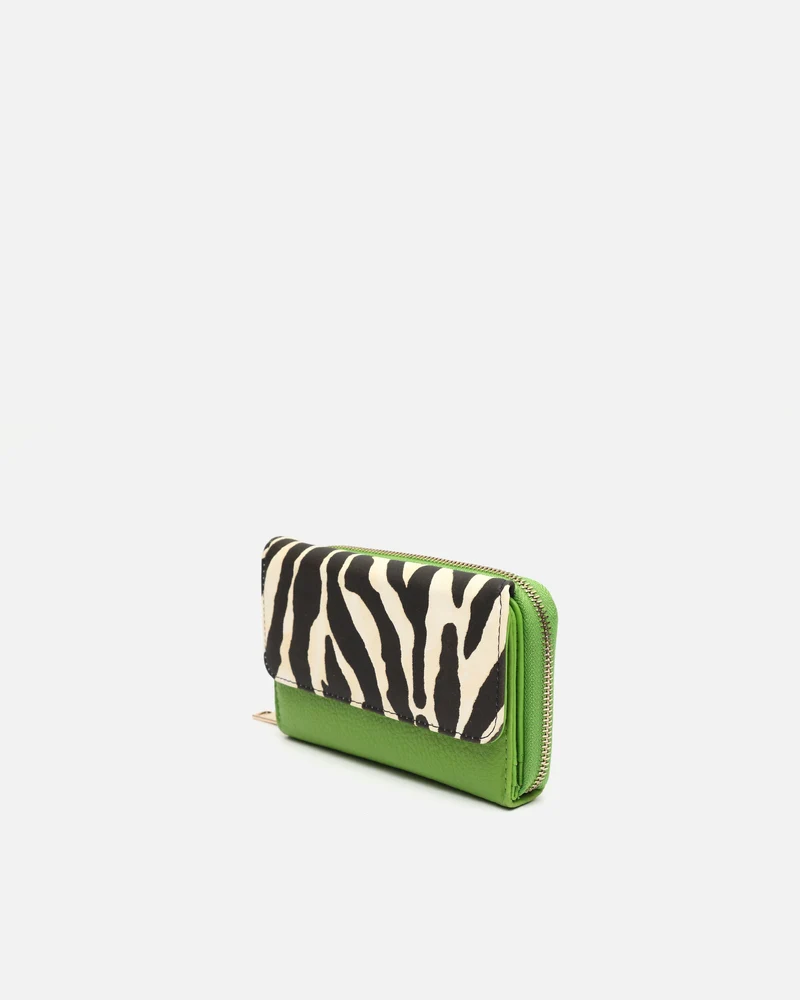 Diver monedero grande estampado animal print