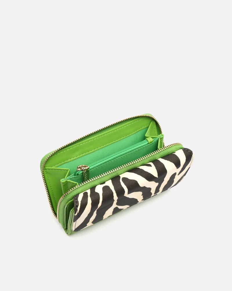 Diver monedero grande estampado animal print