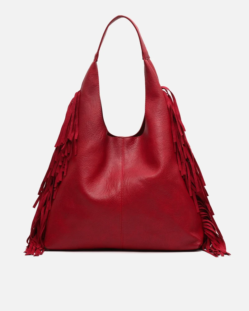 Frinpo bolso hobo con neceser extraíble y detalle flecos