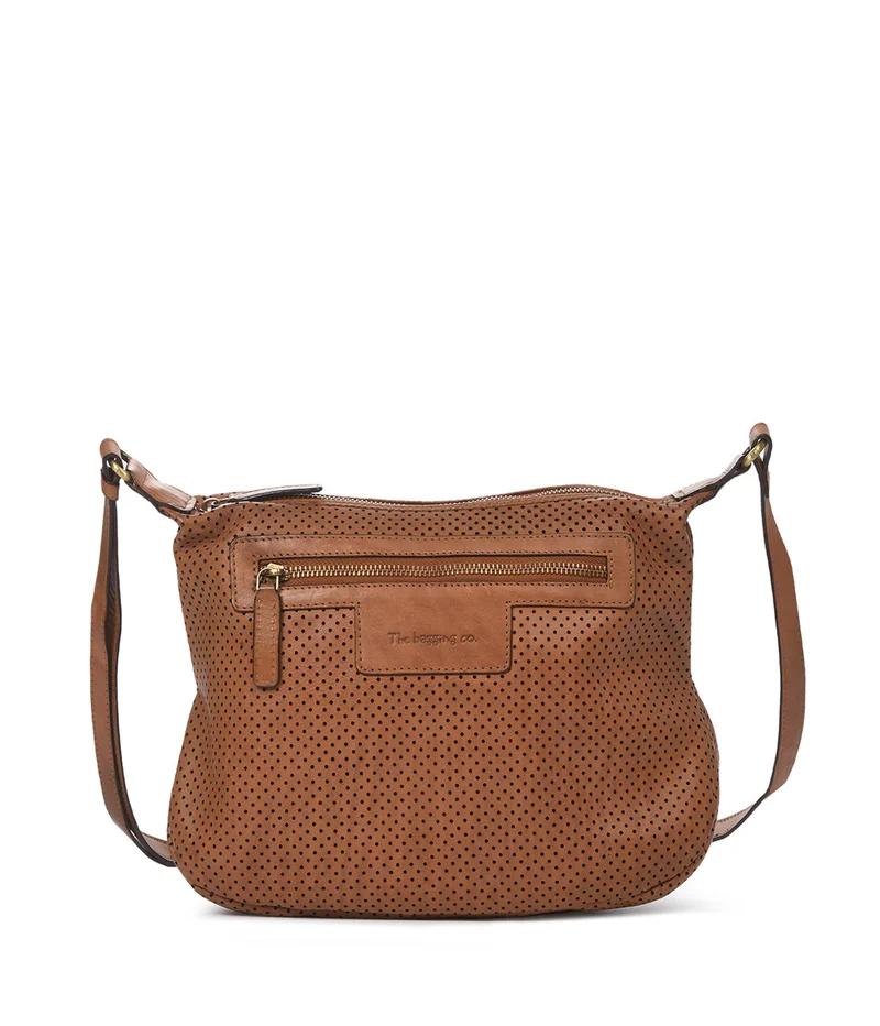 Bandolera grande de piel THB Hole