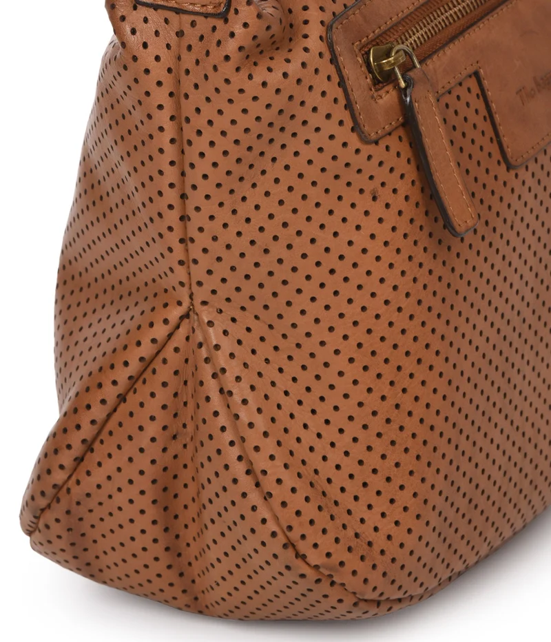 Bandolera grande de piel THB Hole