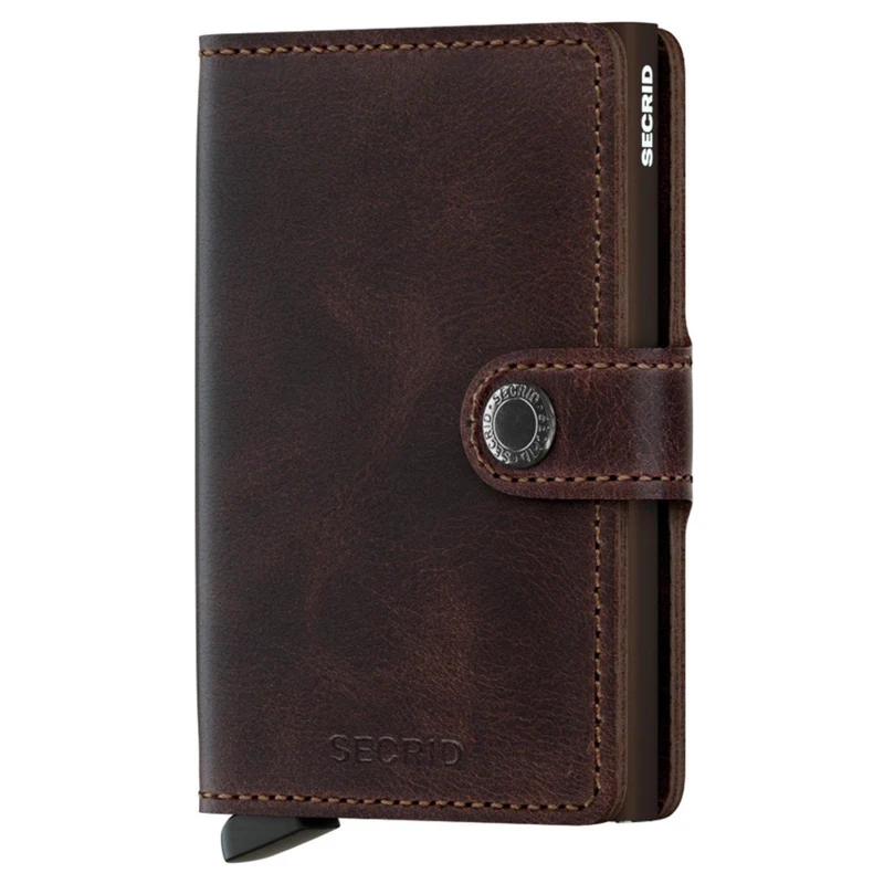 Secrid Vintage Miniwallet - Cartera RFID 6.5 cm (chocolate)