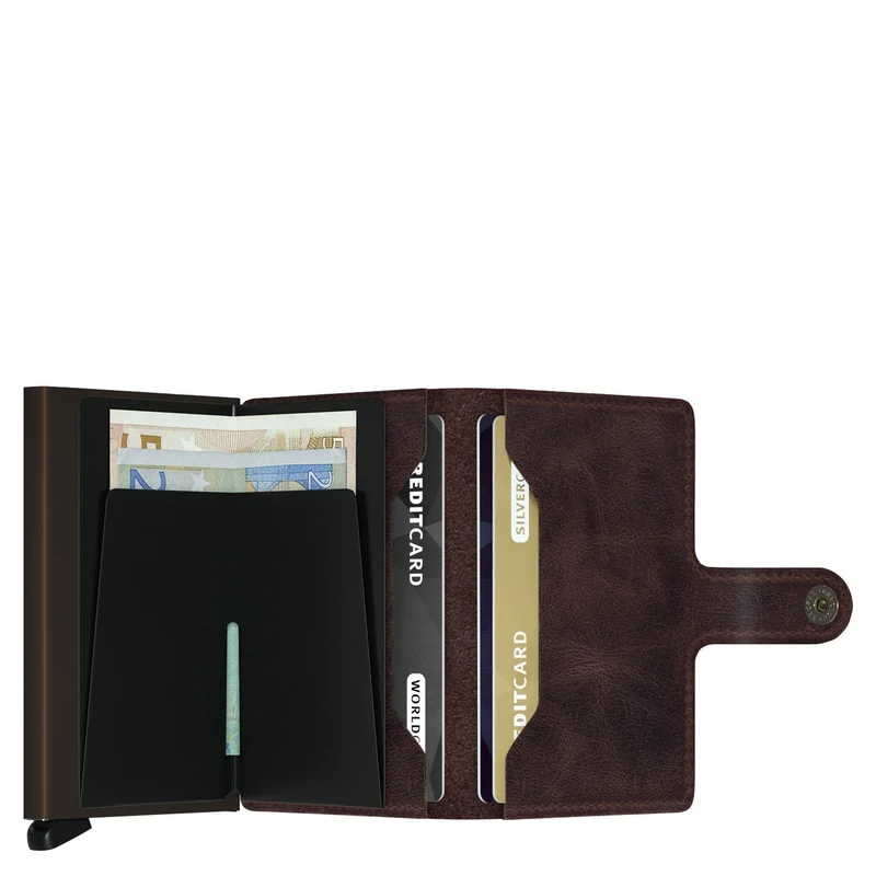 Secrid Vintage Miniwallet - Cartera RFID 6.5 cm (chocolate)