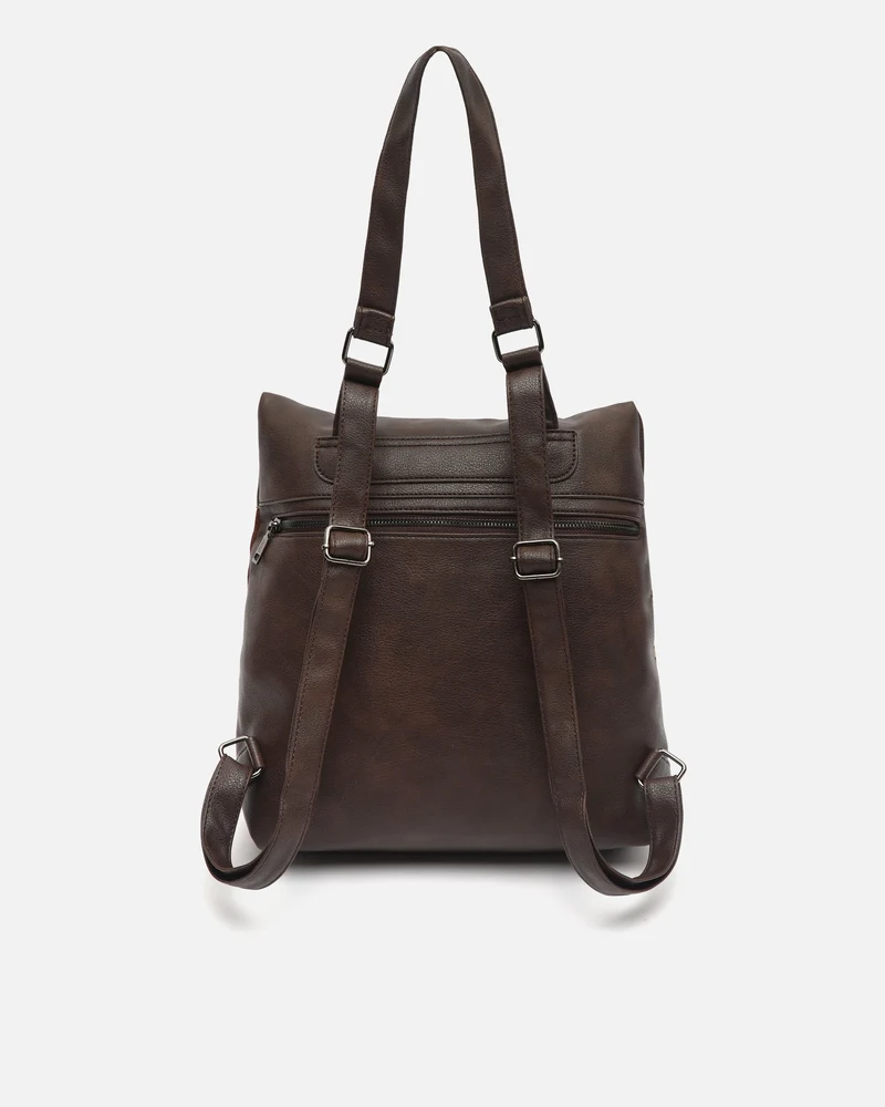 Zivera mochila antirrobo con estampado patchwork animal print