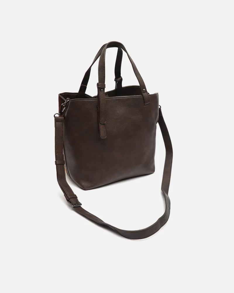 Ziver bolso de hombro grande con estampado patchwork animal print