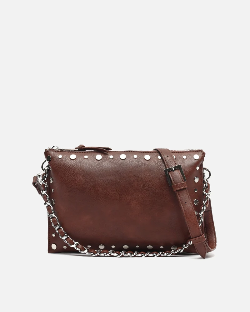 Rizu bolso bandolera pequeño con detalles metálicos ED.