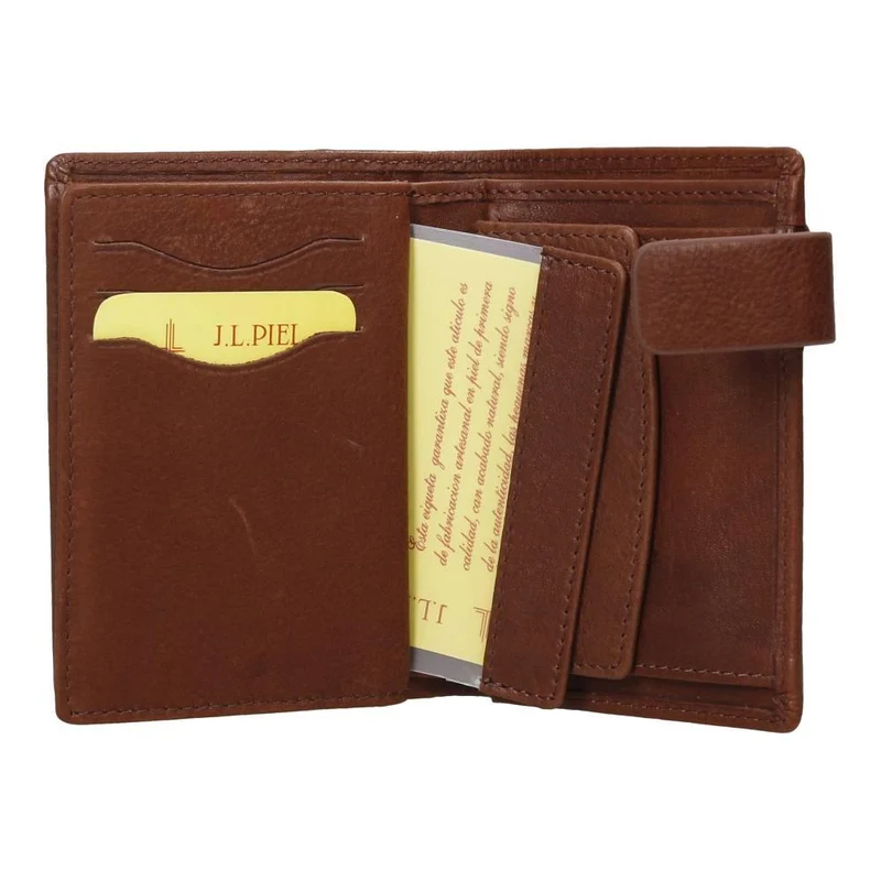 Cartera De Piel "Lavada-T" J.L Piel