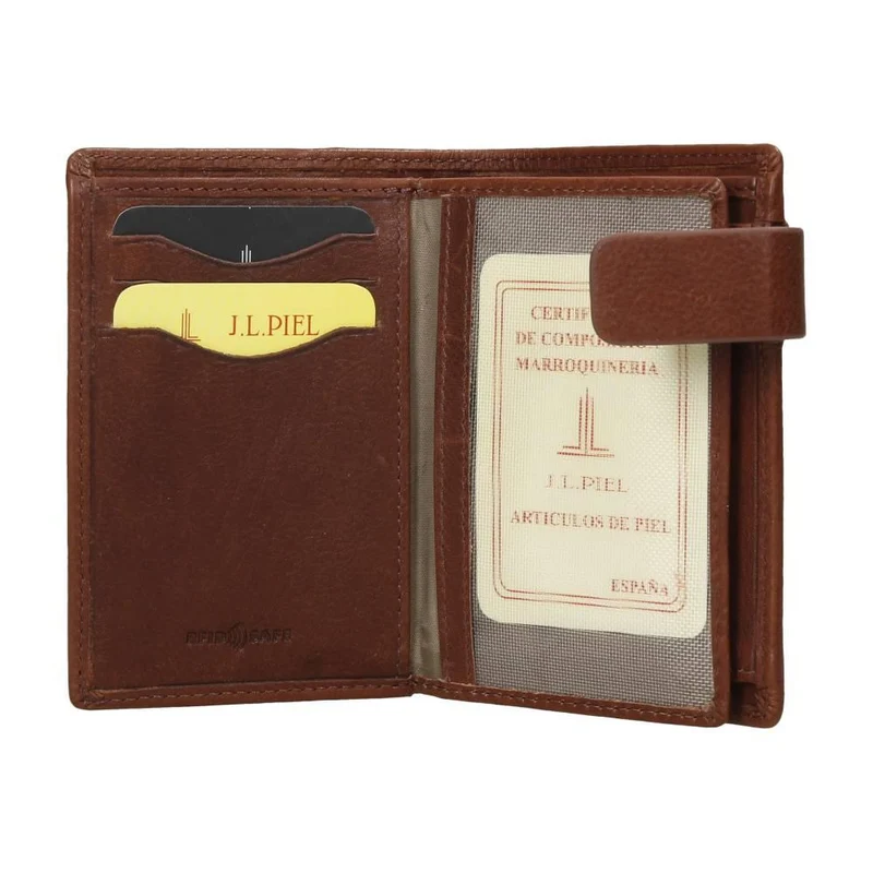 Cartera De Piel "Lavada-T" J.L Piel