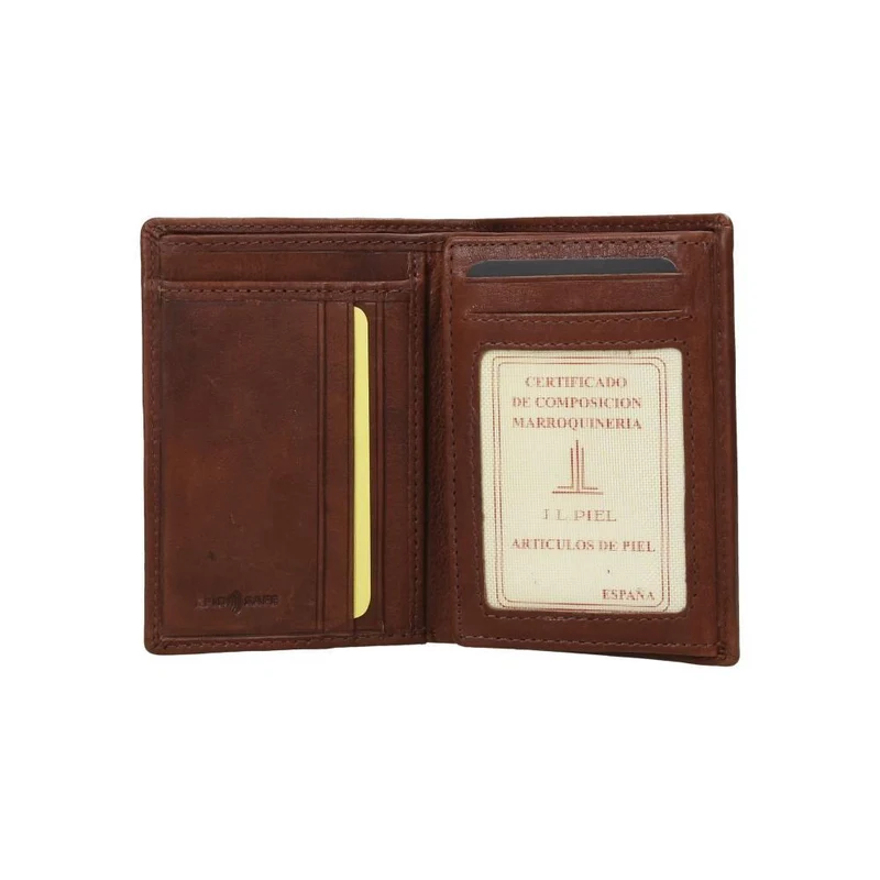 Cartera De Piel "Lavada-T" J.L Piel