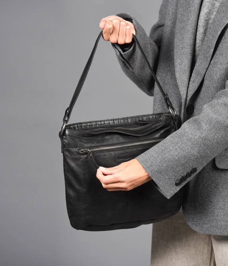 Bolso de hombro de piel THB Cross