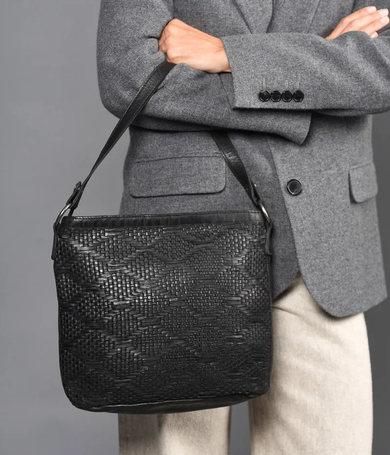 Bolso de hombro de piel THB Cross