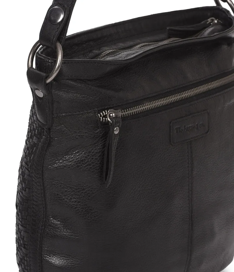 Bolso de hombro de piel THB Cross