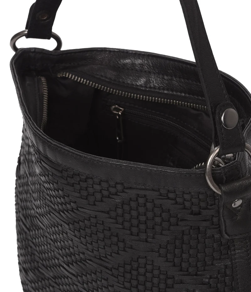 Bolso de hombro de piel THB Cross