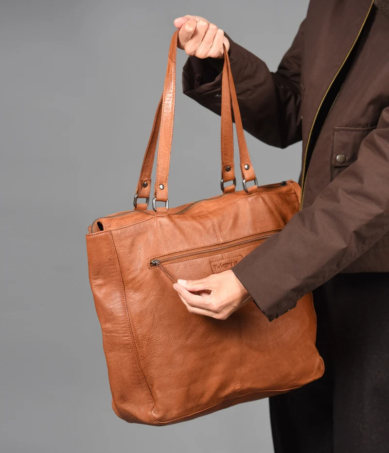Shopper de piel THB Cross