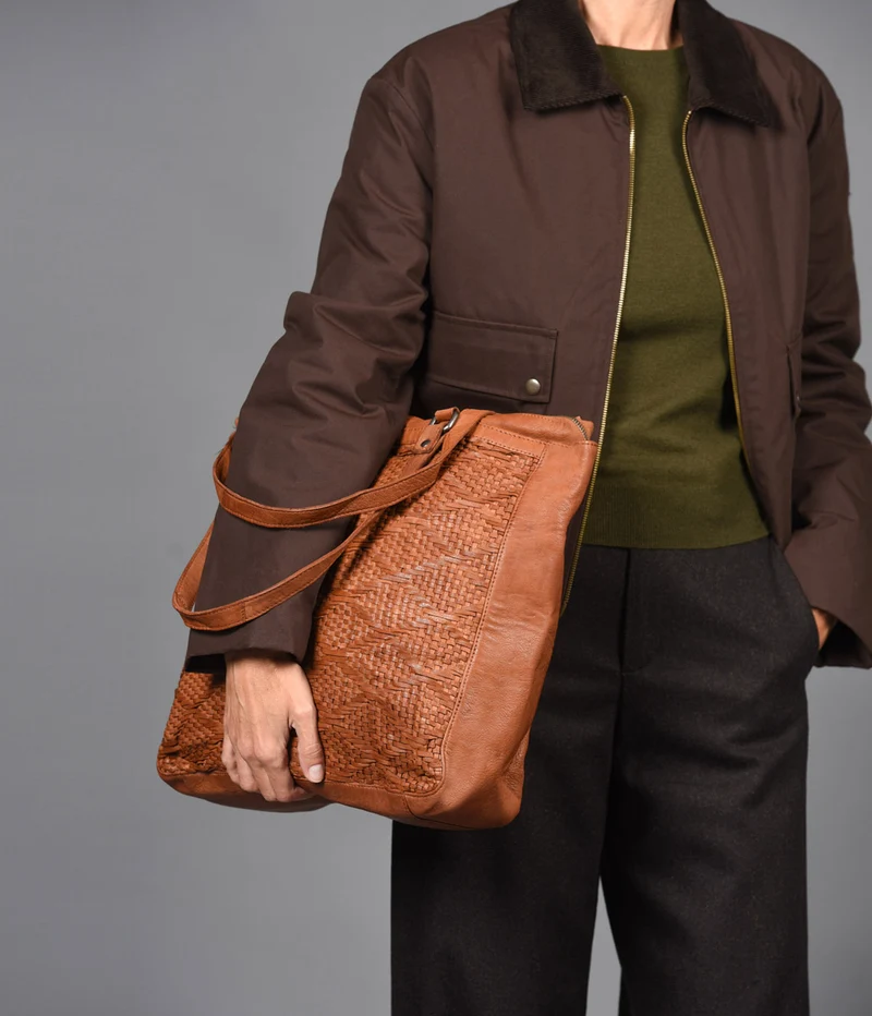 Shopper de piel THB Cross