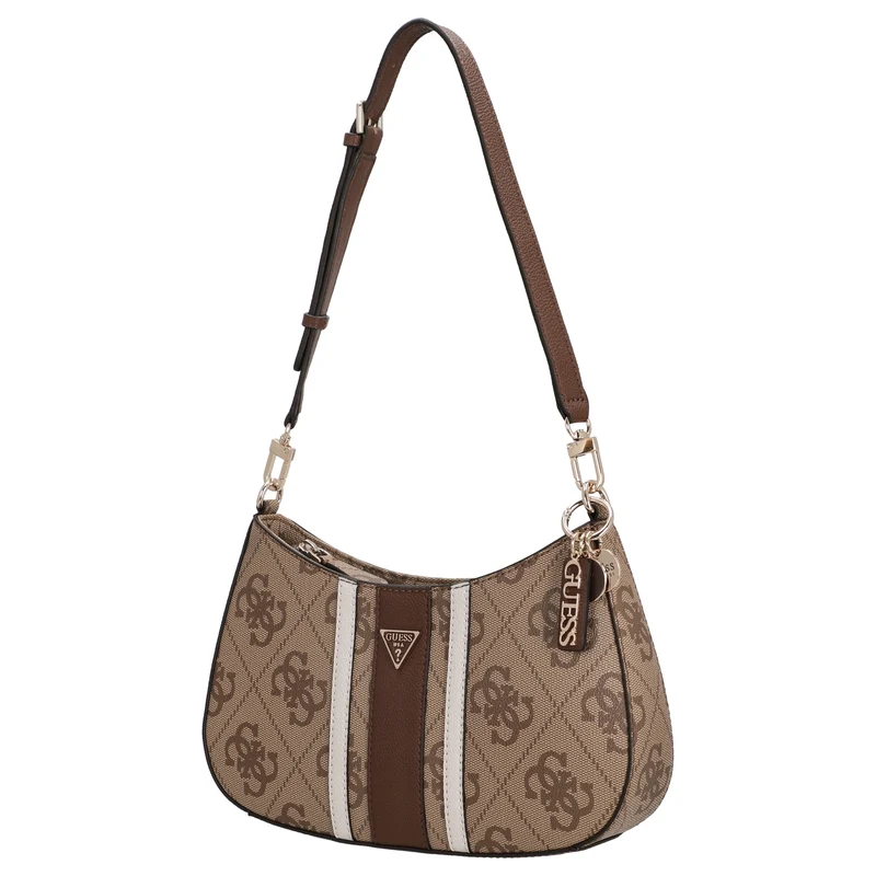 Guess Noelle ll Top Zip - Bolso de hombro 29 cm (latte logo/brown)