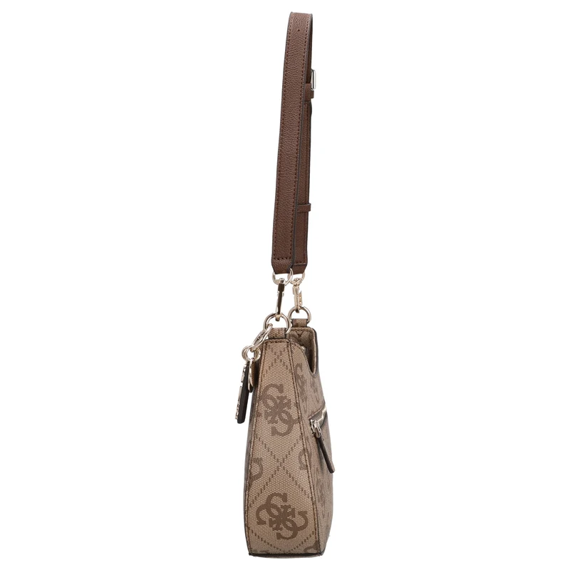 Guess Noelle ll Top Zip - Bolso de hombro 29 cm (latte logo/brown)