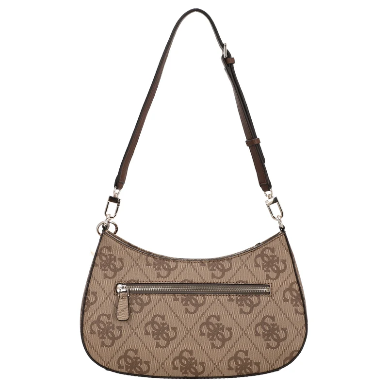 Guess Noelle ll Top Zip - Bolso de hombro 29 cm (latte logo/brown)