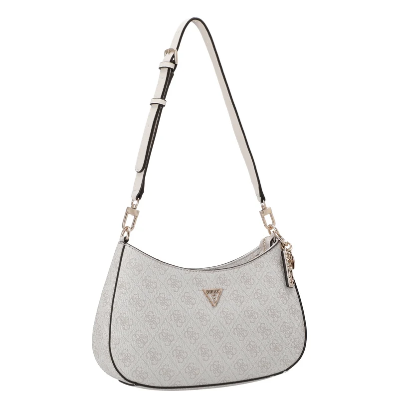 Guess Noelle II Top Zip - Bolso de hombro 28 cm (bone logo)