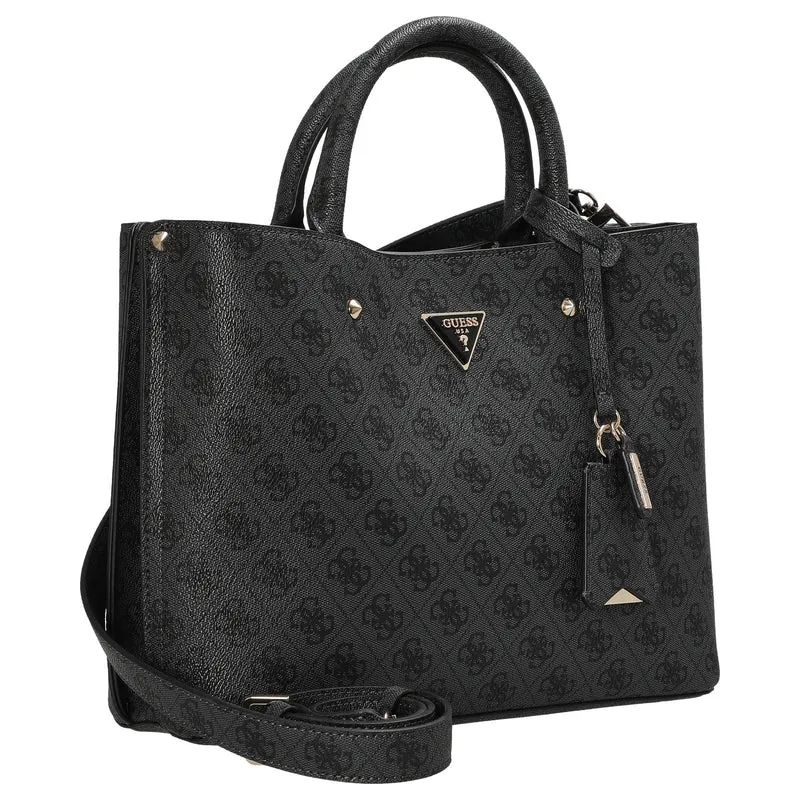 Guess Meridian II Girlfriend - Bolso de mano 30 cm (coal logo)