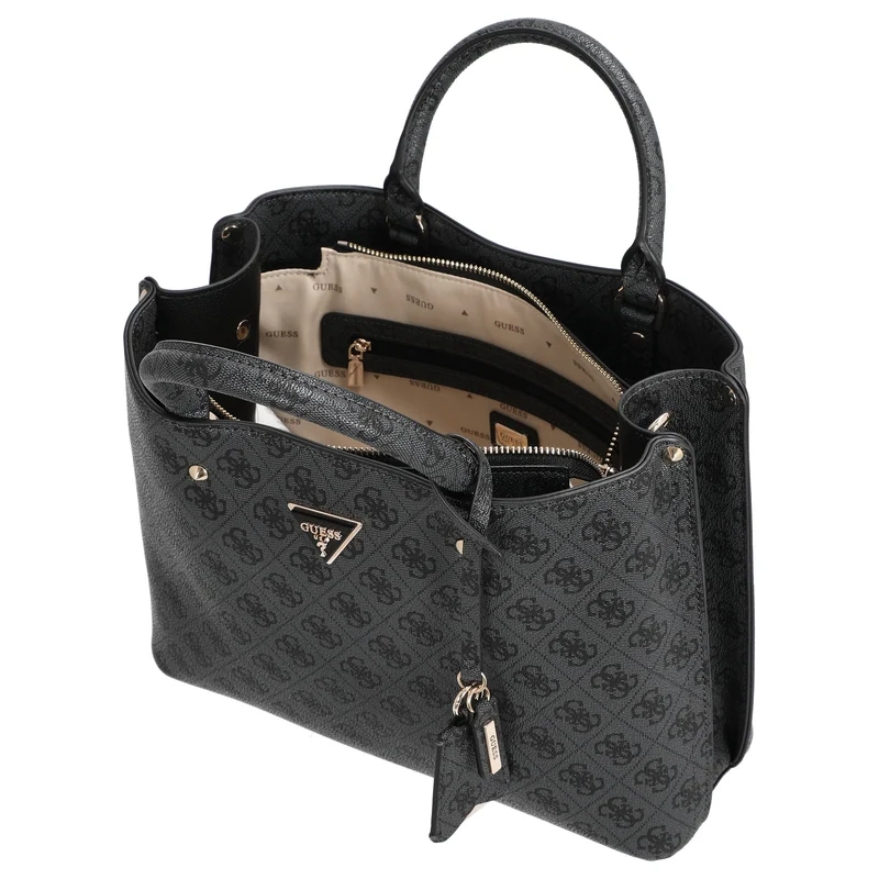 Guess Meridian II Girlfriend - Bolso de mano 30 cm (coal logo)