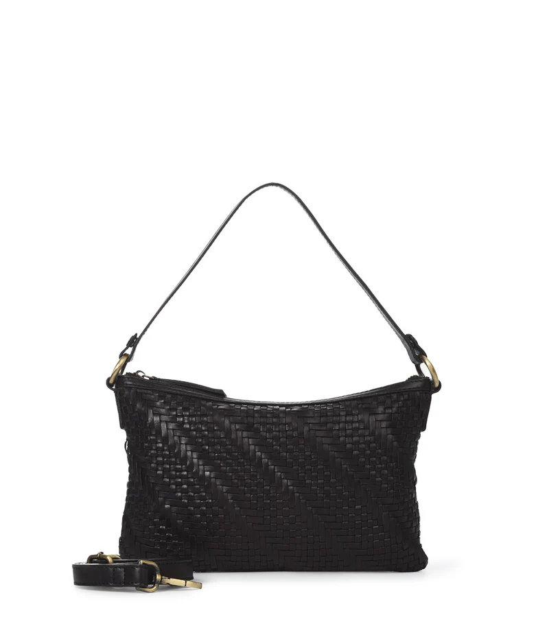 Bolso de hombro de piel THB Plait