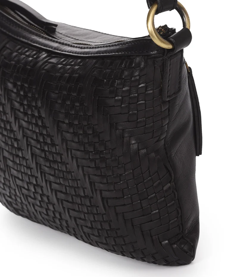 Bolso de hombro de piel THB Plait