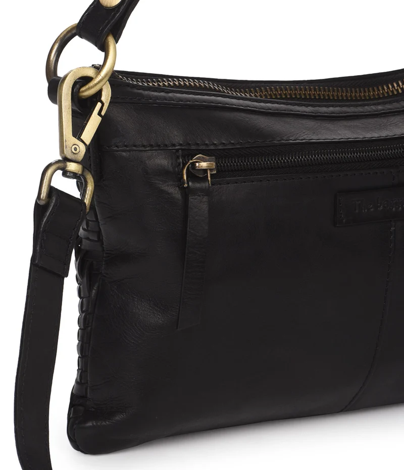 Bolso de hombro de piel THB Plait