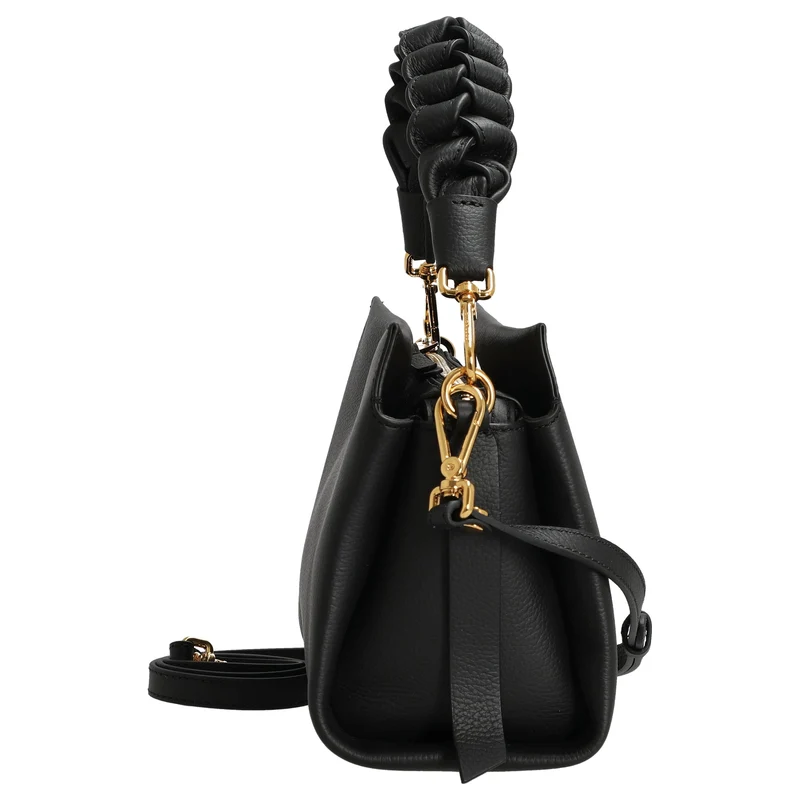 Coccinelle Boheme Grana Double - Bolso de mano S 23 cm (noir/cognac)