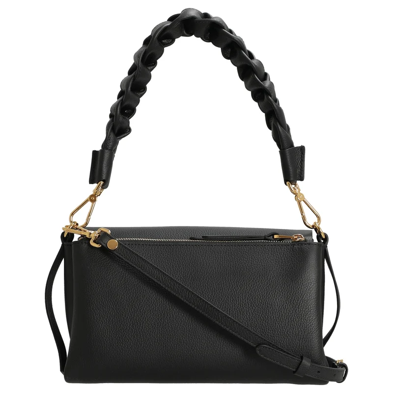 Coccinelle Boheme Grana Double - Bolso bandolera 26 cm (noir, cognac)