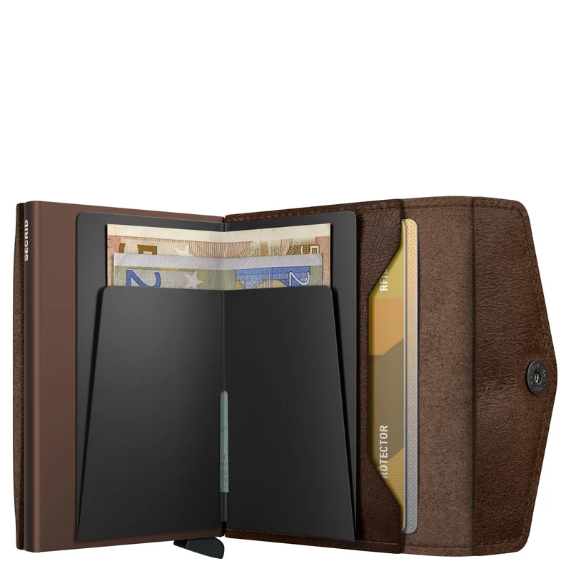 Secrid Envelope Vintage - Cartera 8cc 10.2 cm (chocolate)