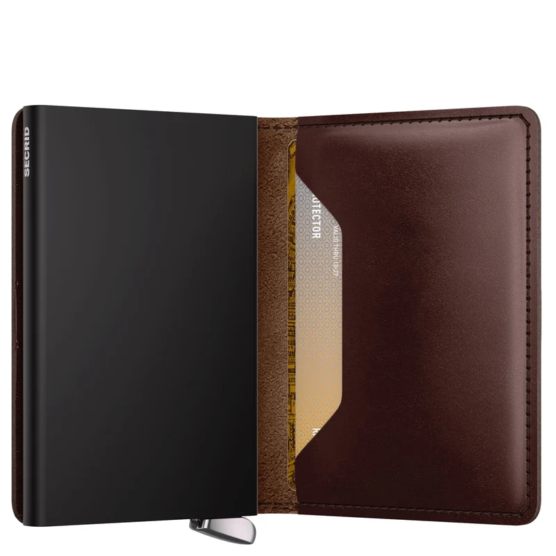 Secrid Dusk Slimwallet - Cartera 10.2 cm RFID (dark brown+)