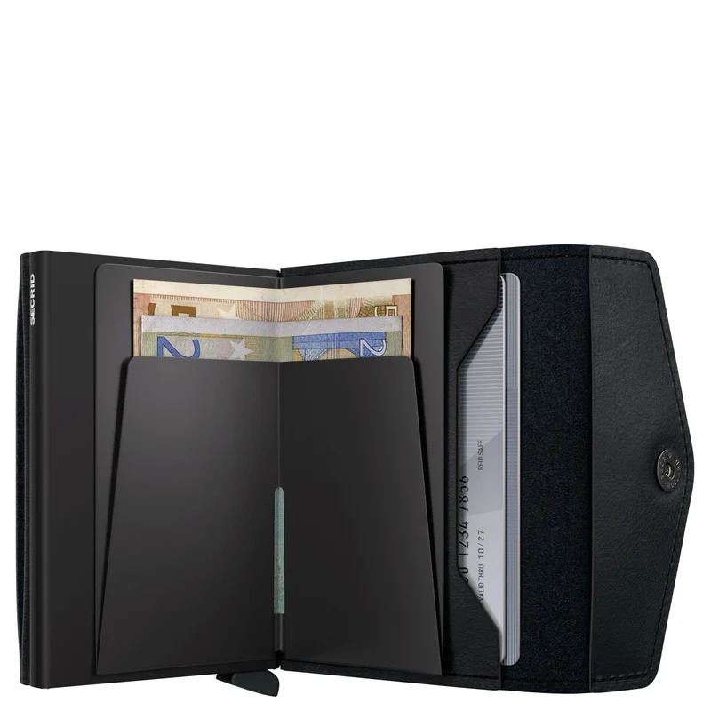 Secrid Envelope Vintage - Cartera 8cc 10.2 cm (black)