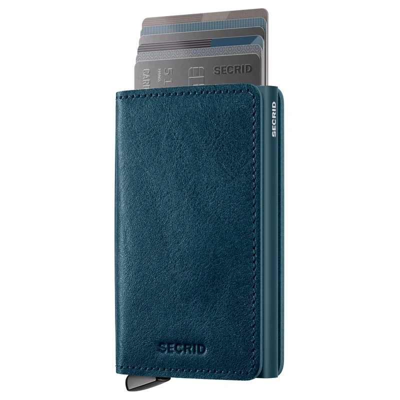 Secrid Premium Basco Slimwallet - Cartera RFID 6.5 cm (teal+)