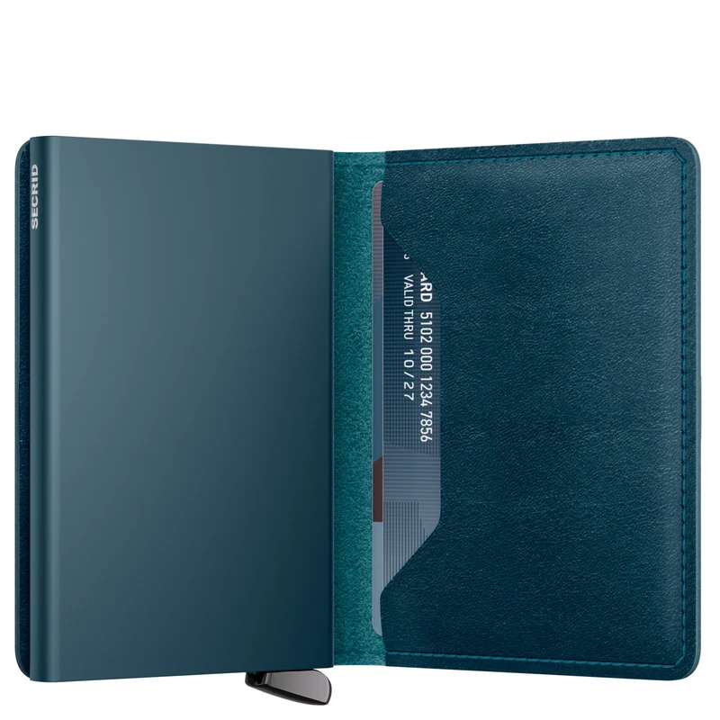 Secrid Premium Basco Slimwallet - Cartera RFID 6.5 cm (teal+)