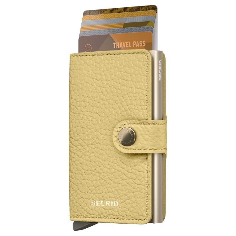 Secrid Miniwallet Pebble - Cartera 6cc 10.2 cm RFID (butter yellow)