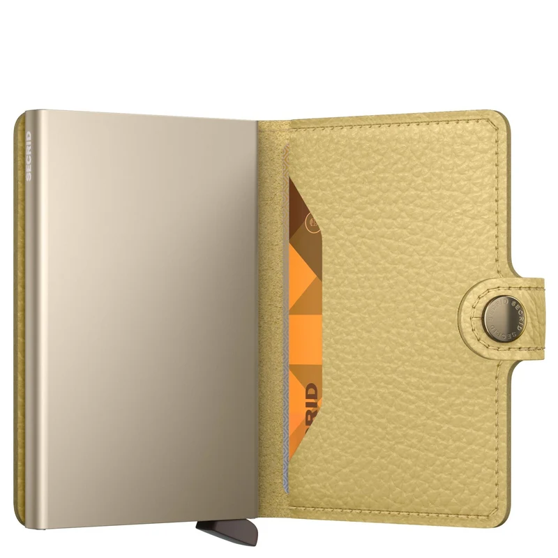 Secrid Miniwallet Pebble - Cartera 6cc 10.2 cm RFID (butter yellow)