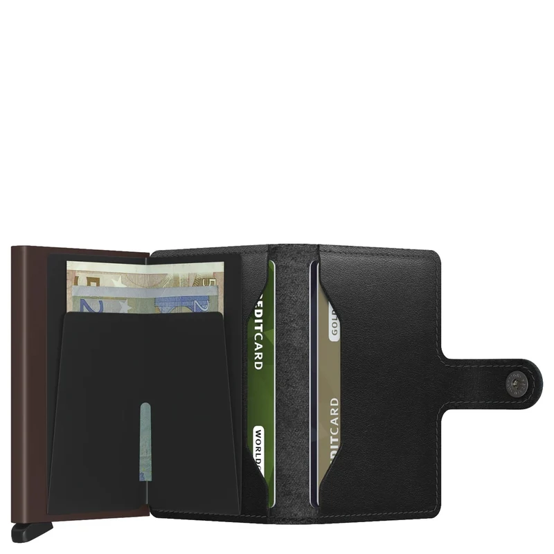 Secrid Original Miniwallet - Cartera RFID 6.5 cm (black-brown)