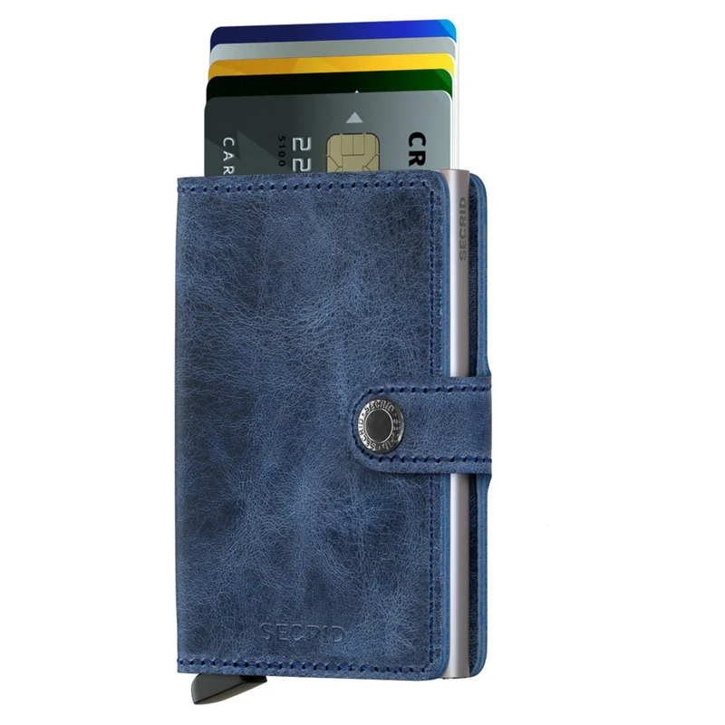 Secrid Vintage Miniwallet - Cartera RFID 6.5 cm (blue)
