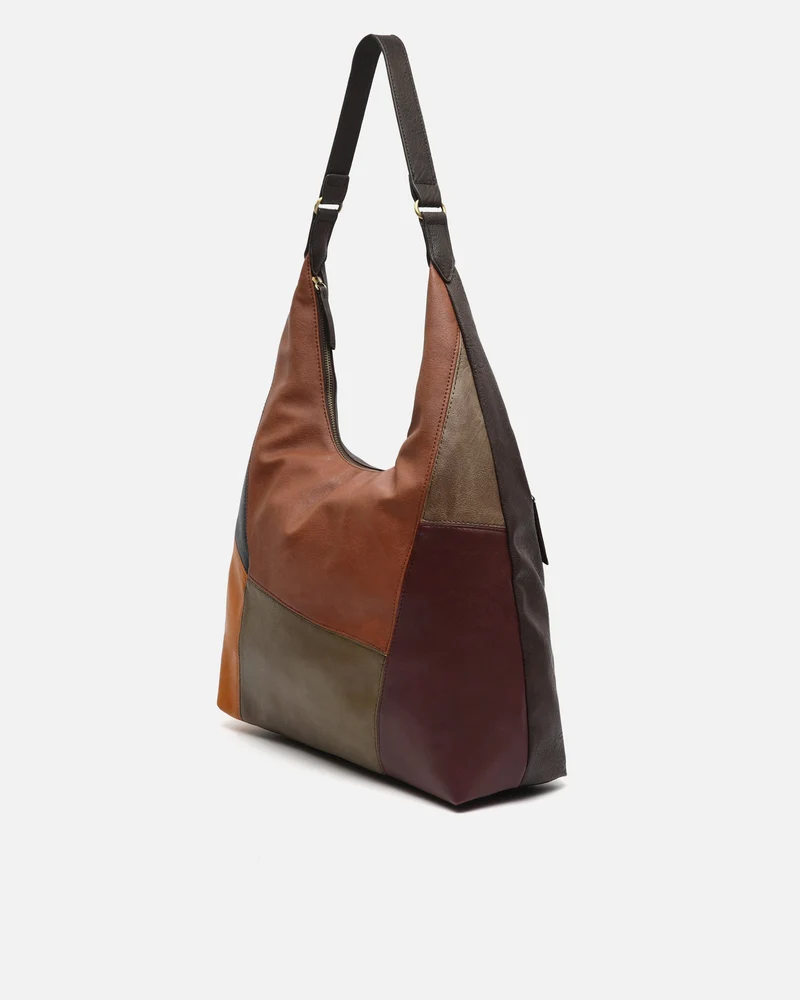Popu bolso hobo con estampado patchwork ED.