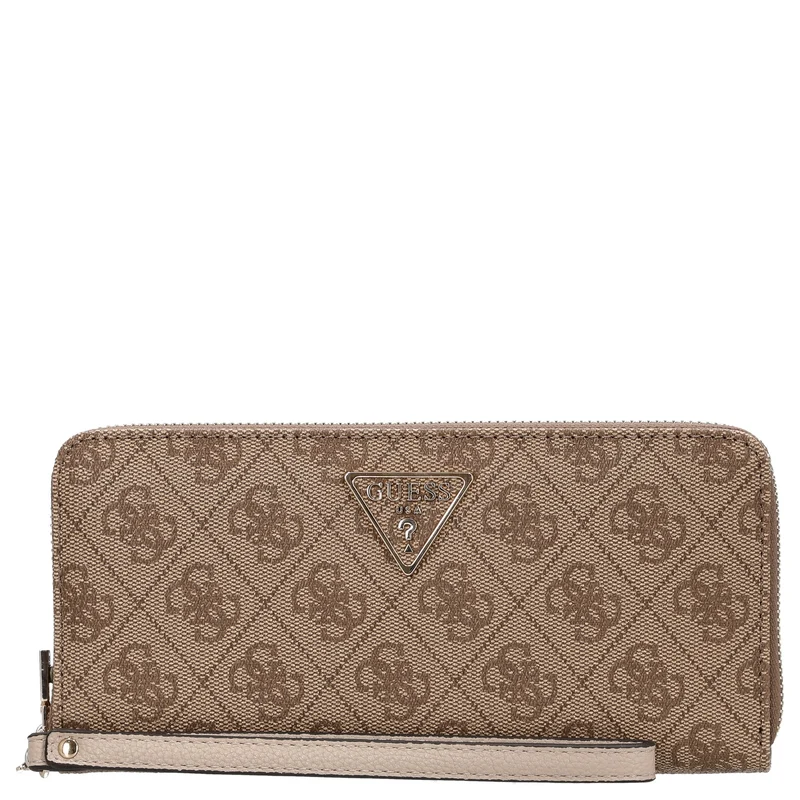Guess Laurel II SLG Large Zip Around - Cartera 12cc 20.5 cm (latte logo)