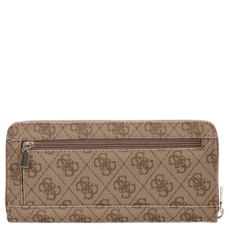 Guess Laurel II SLG Large Zip Around - Cartera 12cc 20.5 cm (latte logo)