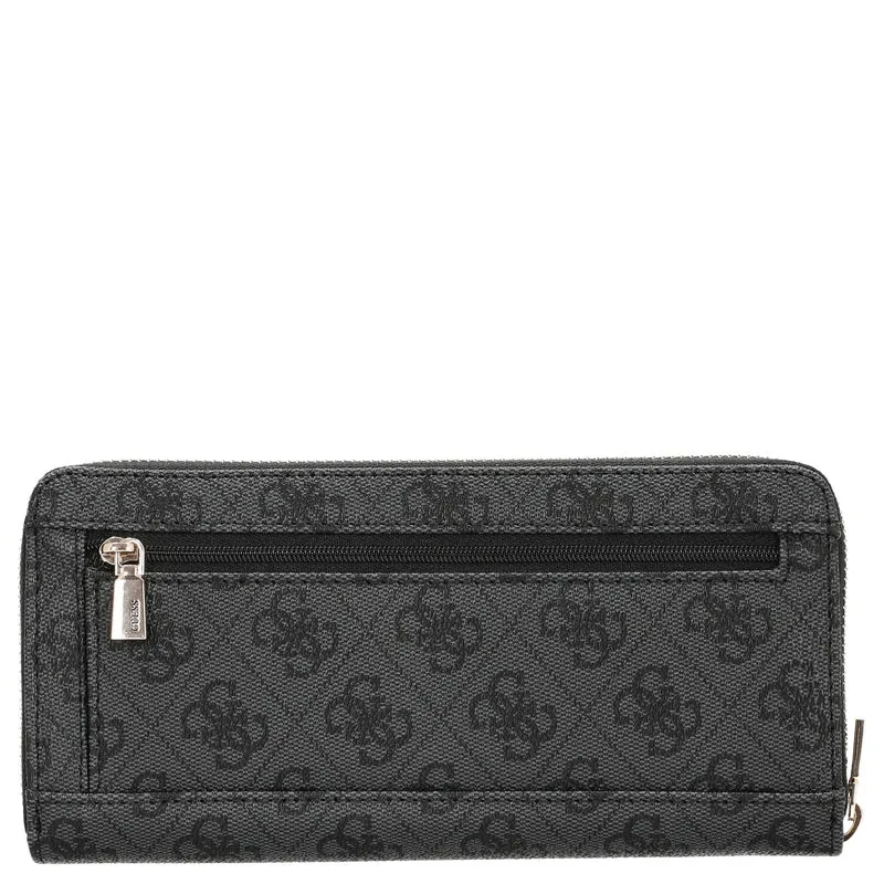 Guess Laurel II SLG Large Zip Around - Cartera 12cc 20.5 cm (coal logo)
