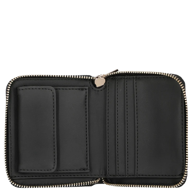 Guess Laurel II SLG Small Zip Around - Cartera 3cc 11 cm (coal logo)