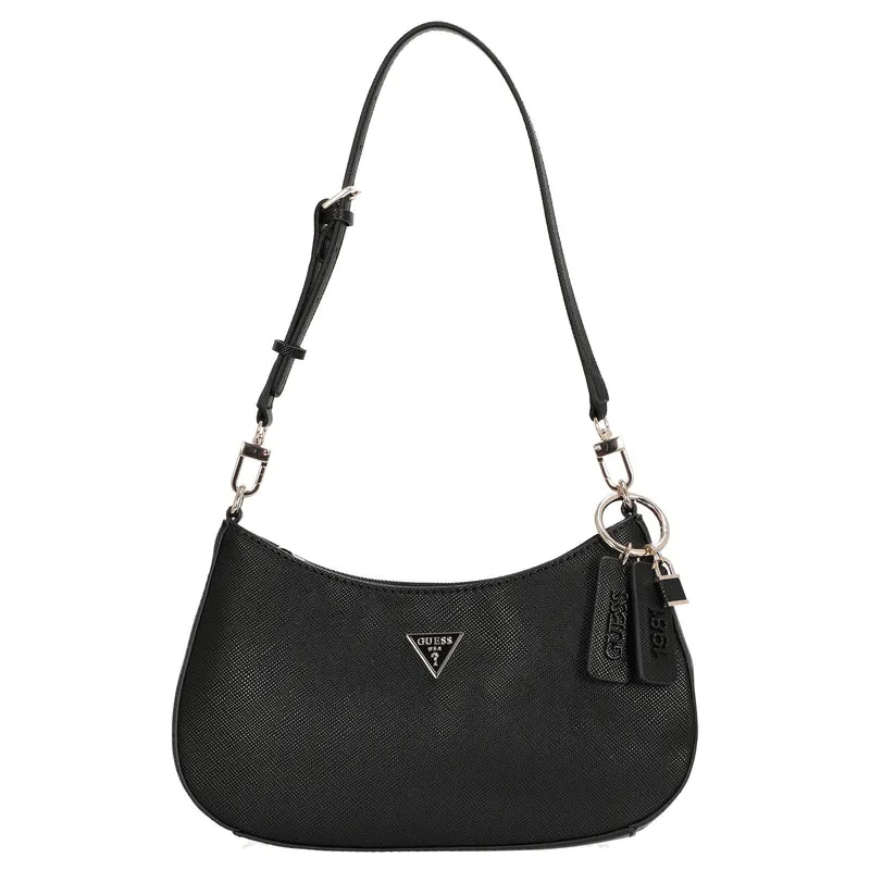 Guess Noelle II Top Zip - Bolso de hombro 28 cm (black)