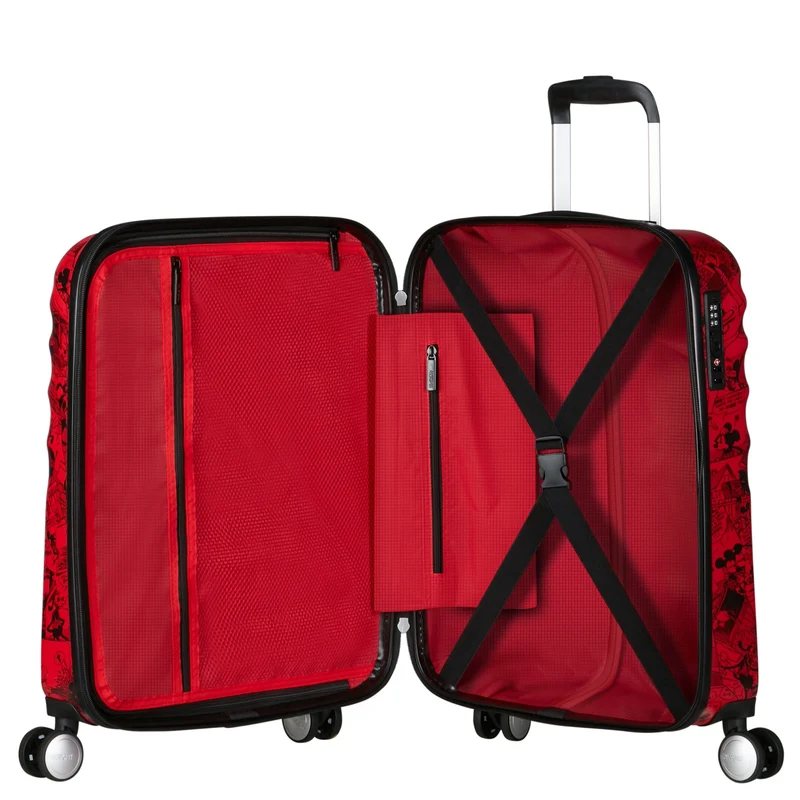 American Tourister Wavebreaker Disney - Trolley de cabina con 4 ruedas 55 cm (rot)