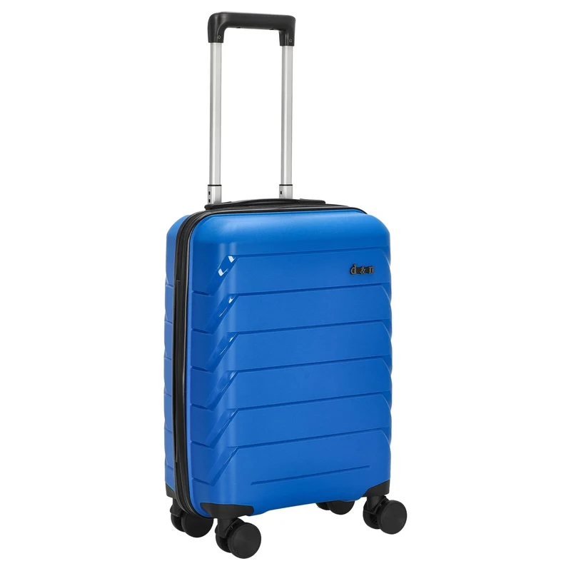 D&N Travel Line 4100 - Maleta de cabina 4 ruedas S 54 cm (azul)