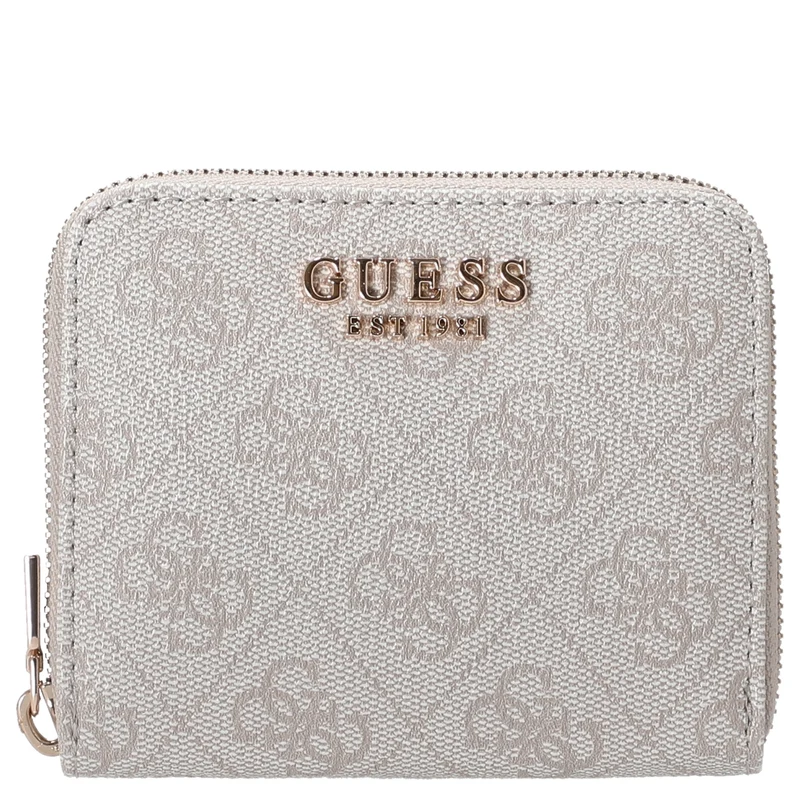 Guess Laurel II SLG Small Zip Around - Cartera 3cc 11 cm (bone logo)