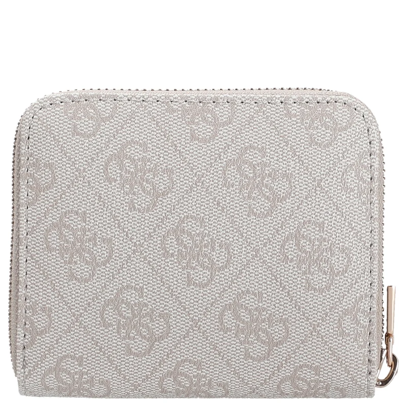 Guess Laurel II SLG Small Zip Around - Cartera 3cc 11 cm (bone logo)